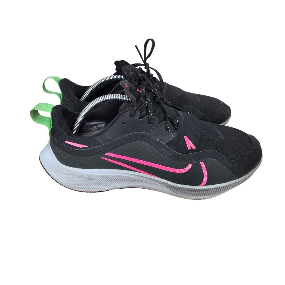 Nike Air Zoom Pegasus 37 Shield Running Shoes Mens 11.5 Black Pink CQ7935-003
